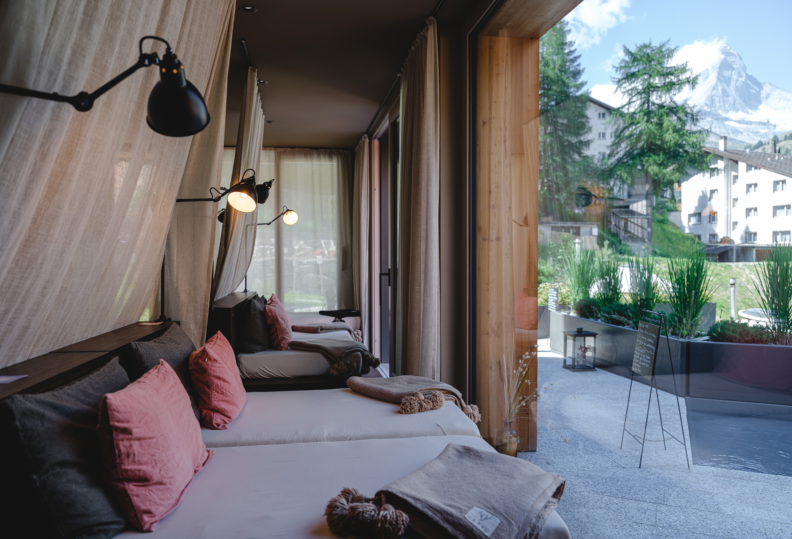View from the window of the relaxation room