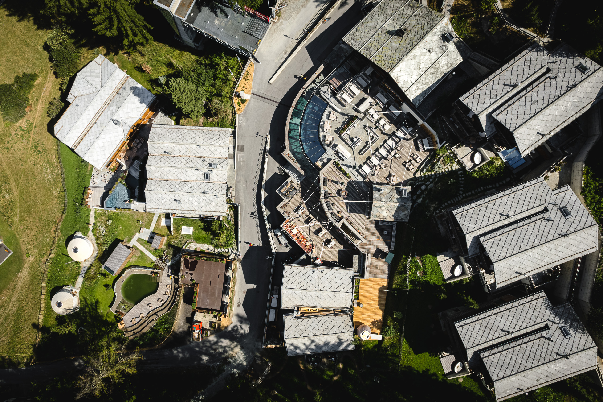 A view of the CERVO Mountain Resort from above
